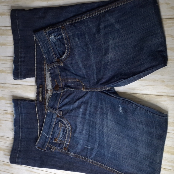 UGS Underground Soul  Distressed Bootcut Blue Jeans Size 11 - Picture 8 of 16